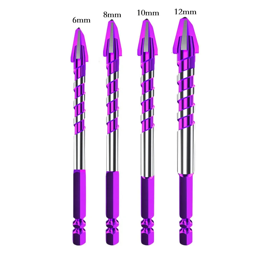 DAZZLEEX 6mm Triangle Carbide Drill Bits – Wall, Tile & Wood