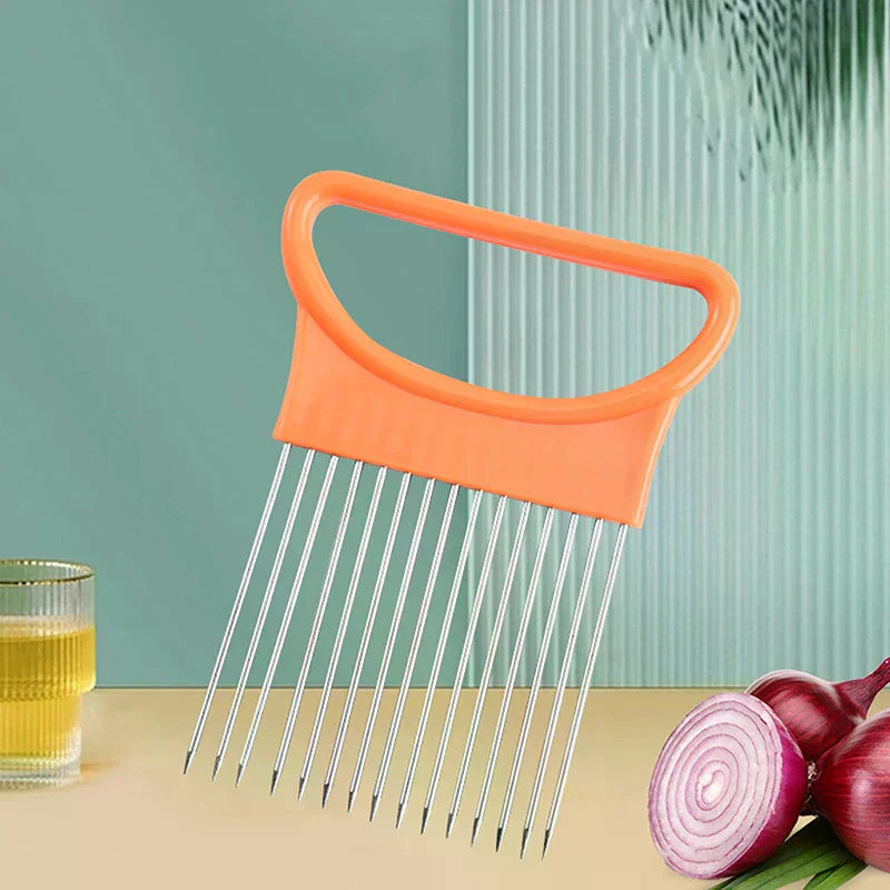 Heart-Shaped Stainless Steel Vegetable Slicer & Slicing Aid