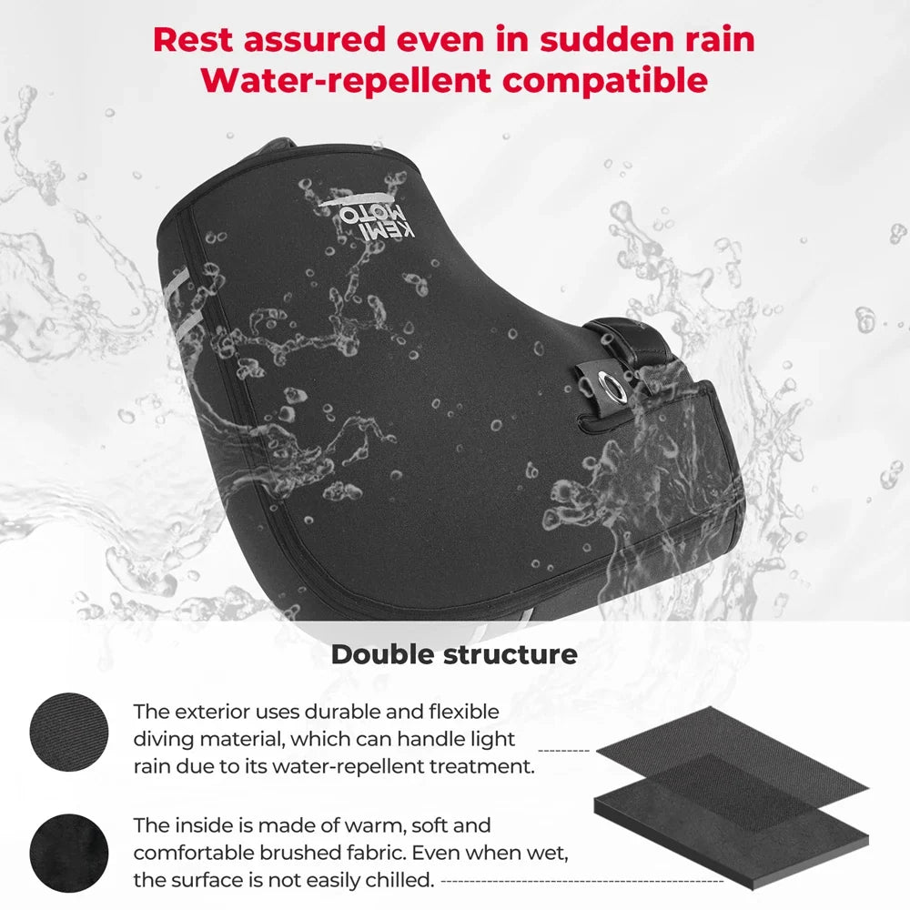 KEMITOUR Motorcycle Handlebar Gloves Windproof Waterproof Winter