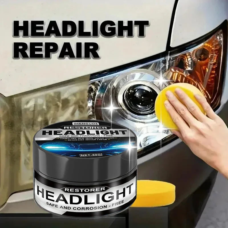 Car Headlight Restoration Polishing Kit – Oxidation Remover