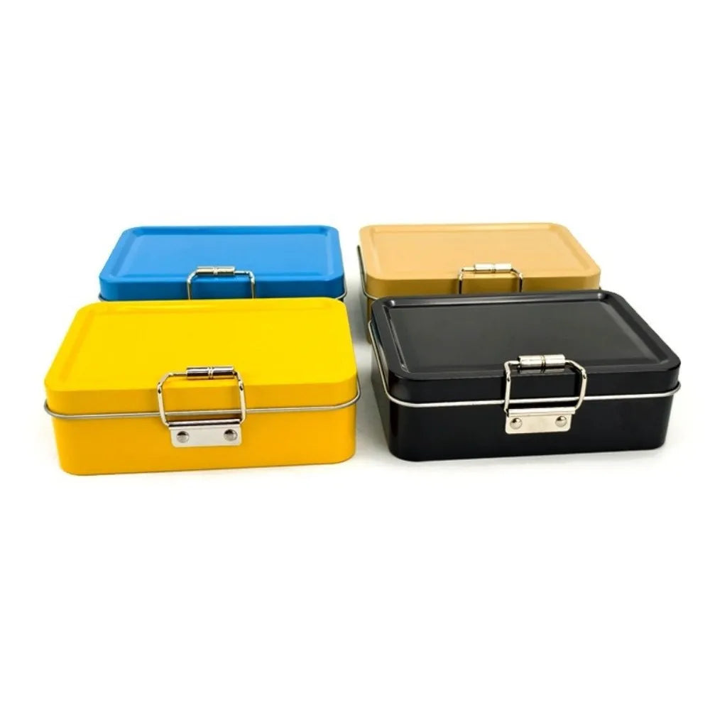 Metal Flip Lid Fishing Tin Box – Hook & Tackle Storage Organizer