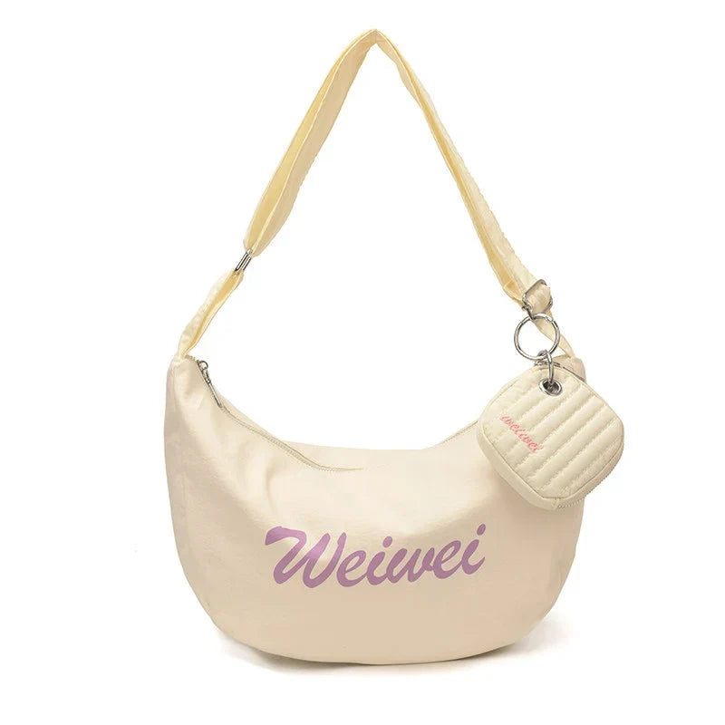 Korean Minimalist Large Capacity Nylon Tote Shoulder Bag