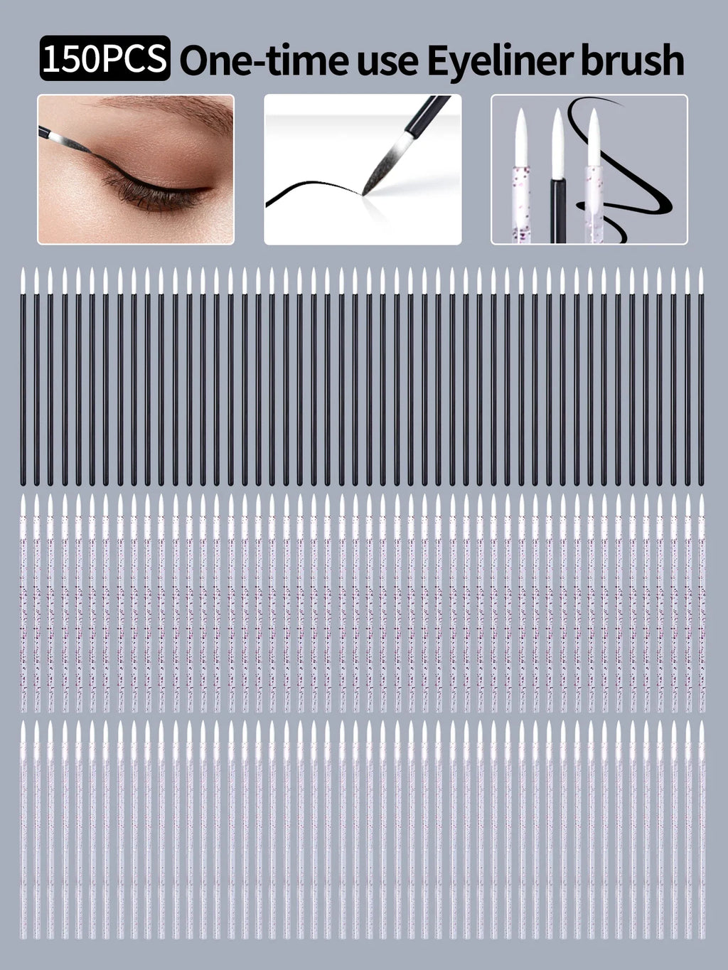 Disposable Lip Brushes 50/100 Pcs – Lipstick Gloss Wand Applicators