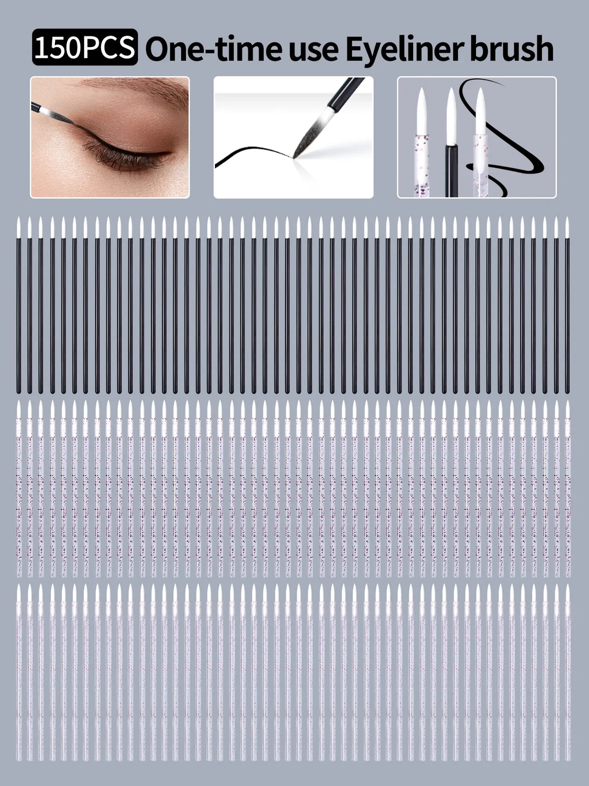 Disposable Lip Brushes 50/100 Pcs – Lipstick Gloss Wand Applicators
