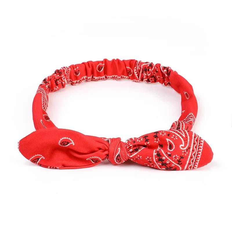 Paisley Knotted Turban Headband – Boho Hair Wrap for Women