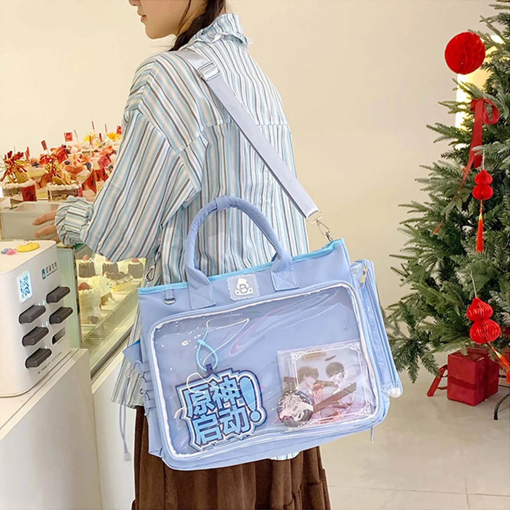 Large Capacity Nylon Crossbody Shoulder Bag for Women & Girls