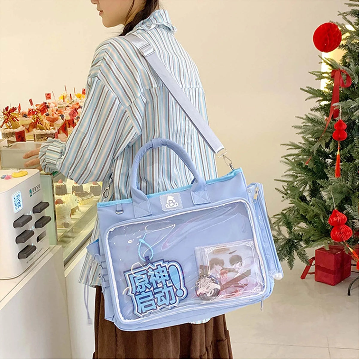 Large Capacity Nylon Crossbody Shoulder Bag for Women & Girls