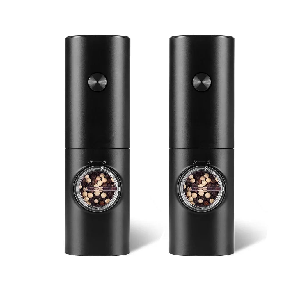 Electric Salt & Pepper Grinder Set – Battery Powered, 2-Piece