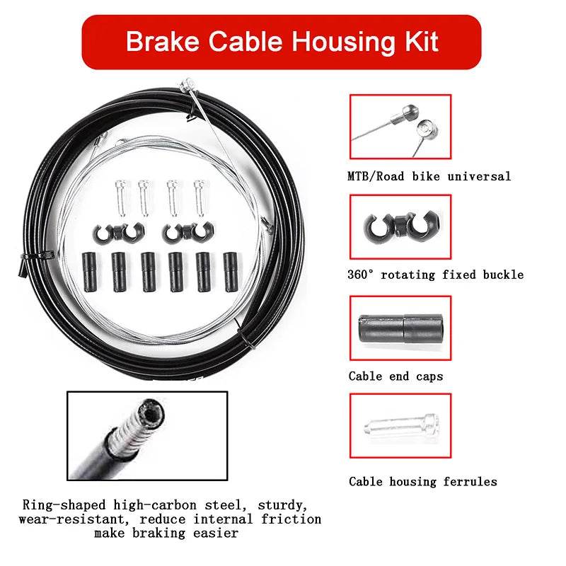 BUCKLOS MTB Disc Brake Set – Caliper, Lever, Rotor & Cable