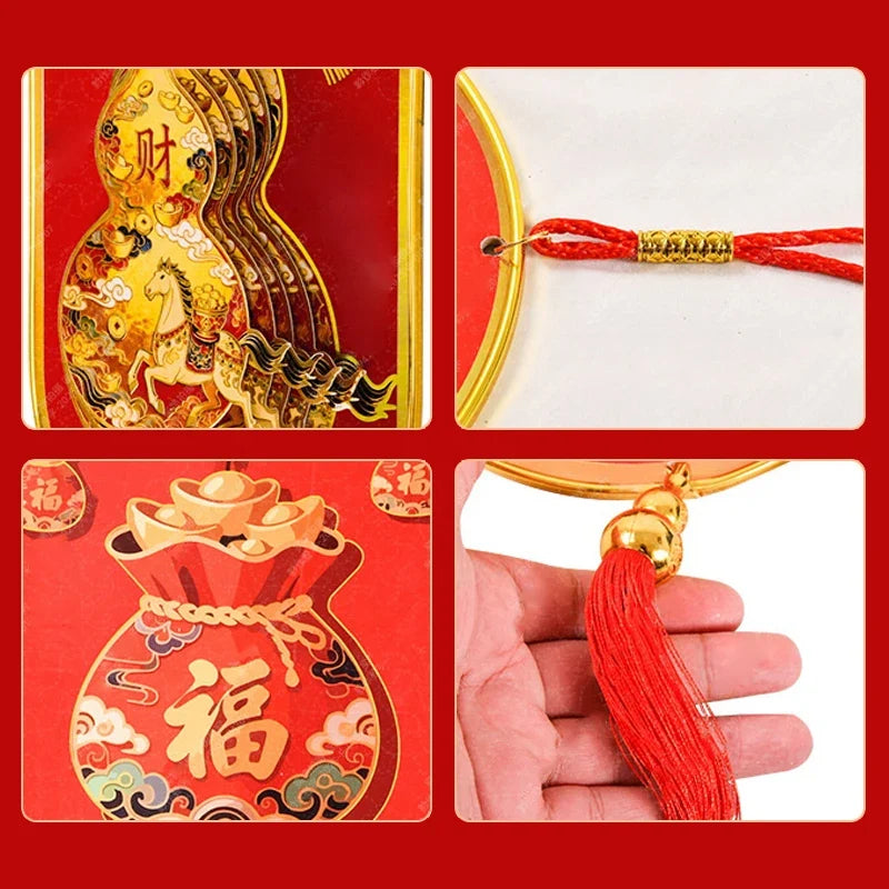 3D Money Tree Golden Gourd Pendant – Lunar New Year Ornament