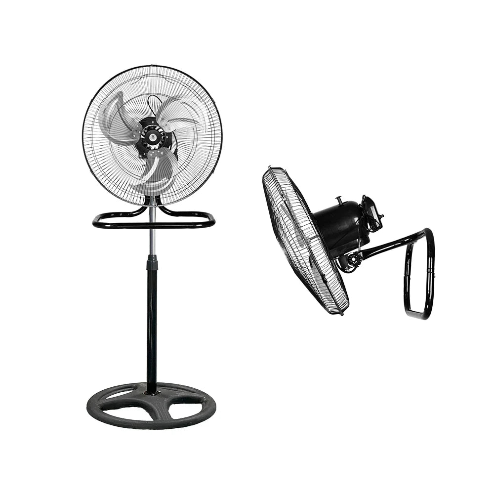 Modern 3-Blade Oscillating Metal Fan – Adjustable Height