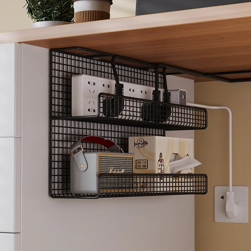 Under-Desk Cable Management Tray | No-Drill Wire Organizer