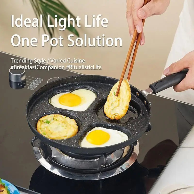 Nonstick Multi-Cavity Frying Pan 1/3/4/7 Hole Breakfast Pan