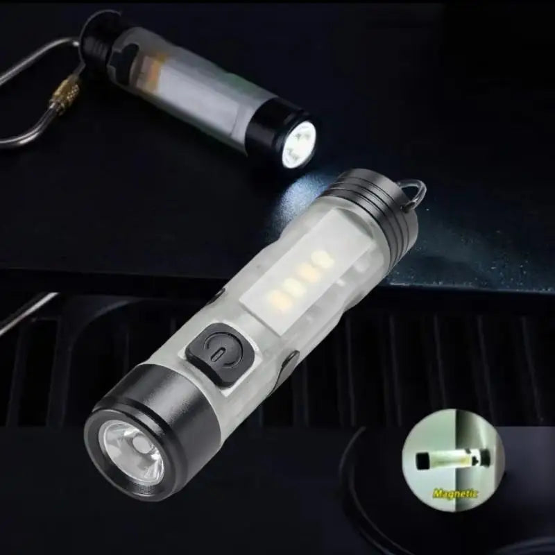 Nixie Mini LED Flashlight Magnetic Hook Key Clip USB-C – 1/3/5 Pack