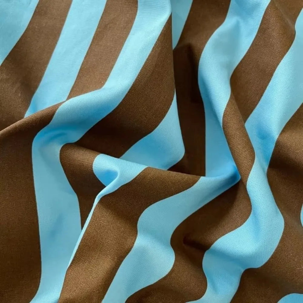 150x100cm Vertical Stripes Challie Fabric – Multicolor Sewing