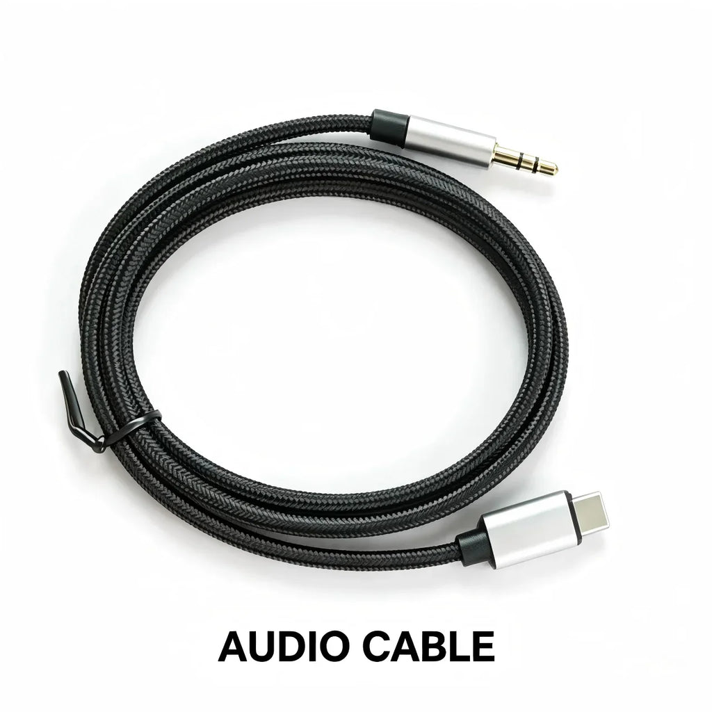 USB-C to 3.5mm TRRS AUX Audio Cable – iPhone 15 & Samsung