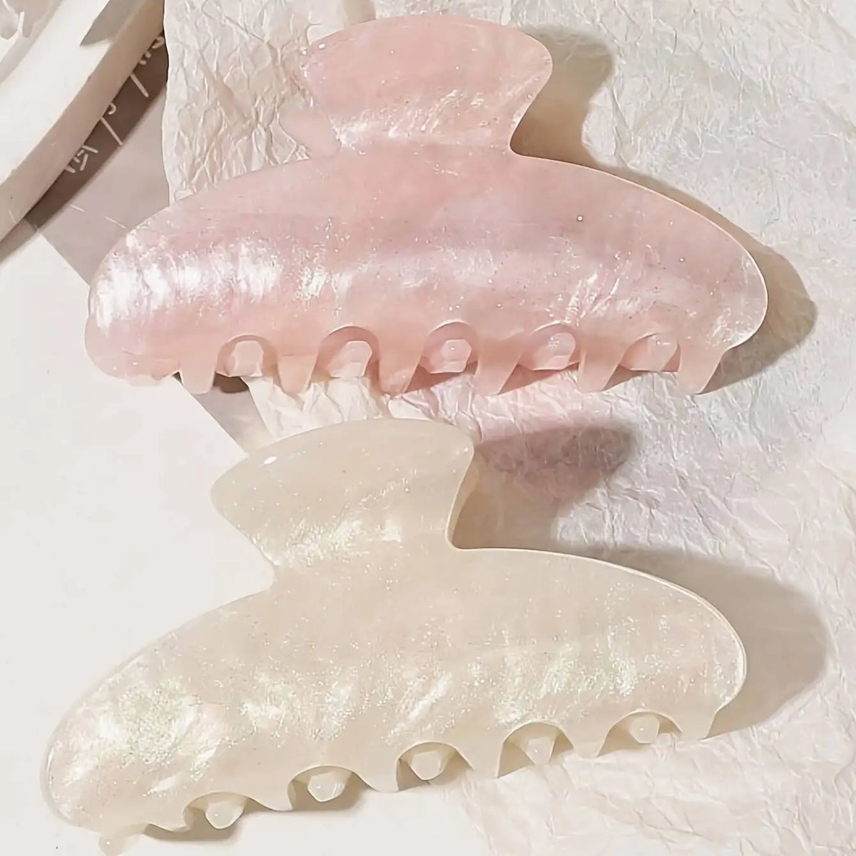 Korean Jelly Shark Hair Claw Clip – Elegant Women's Updo