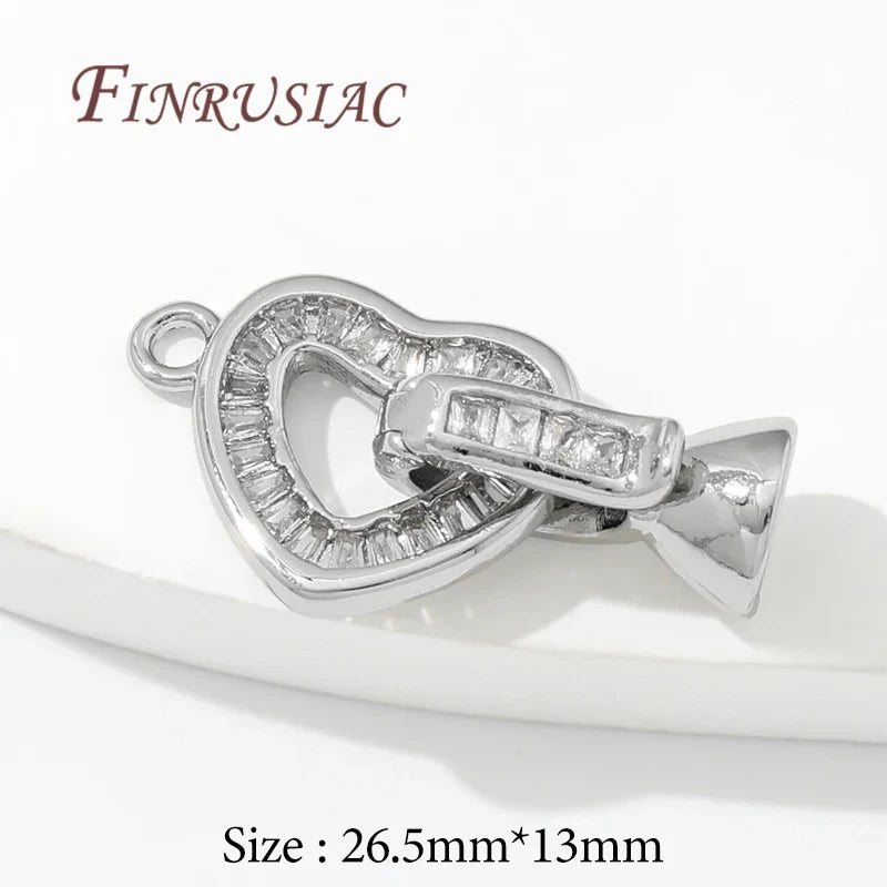 18K Gold Plated Zircon Clasp Connectors – DIY Jewelry Making
