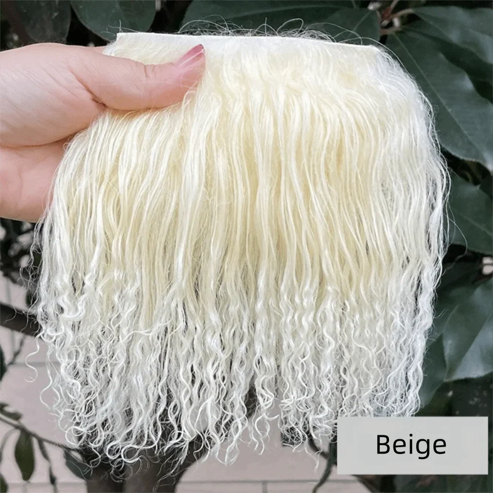 Mohair Lamb Wool Curly Hair Weft – DIY Doll Wig Extensions