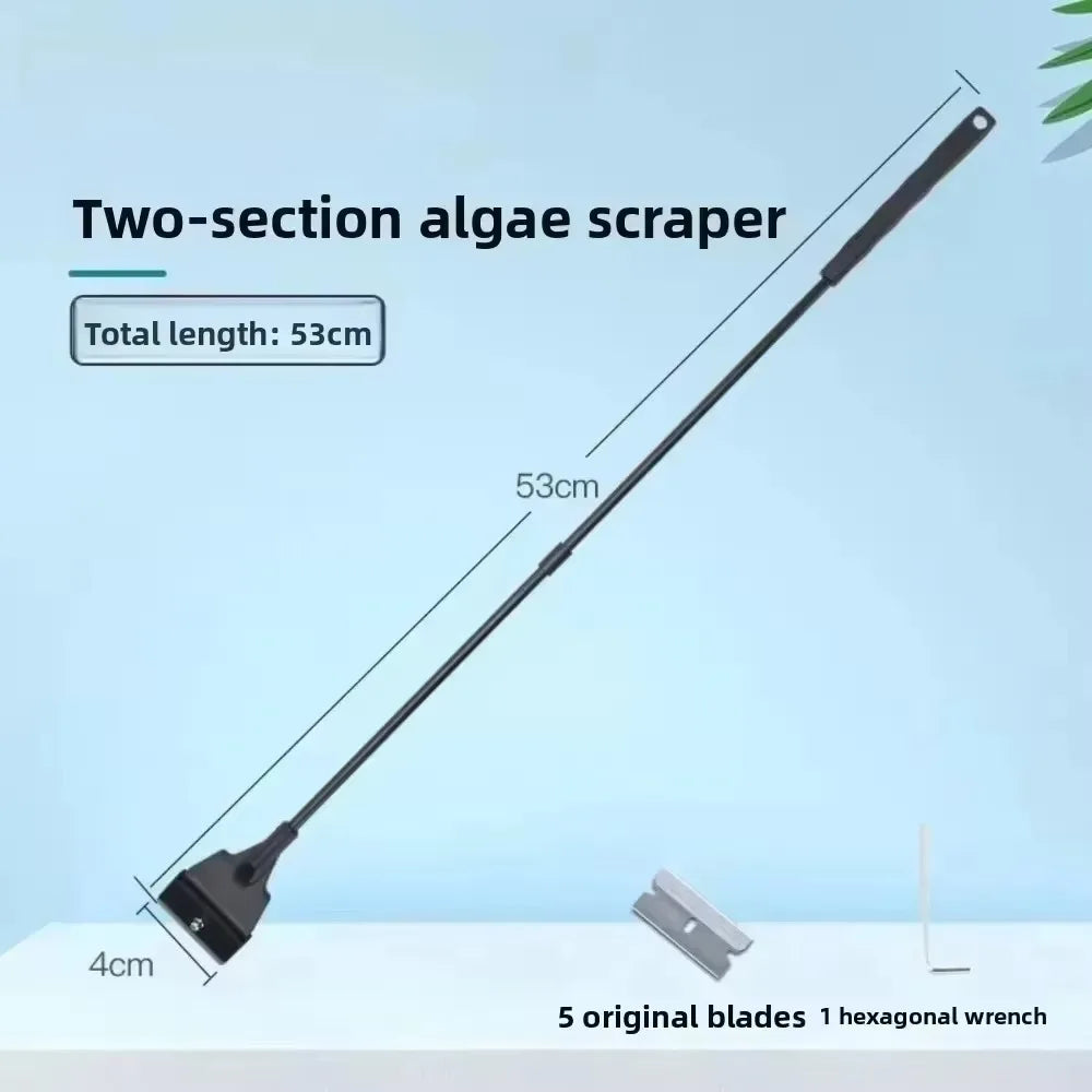 Wide Head Aquarium Algae Scraper & Sand Leveling Blade Tool