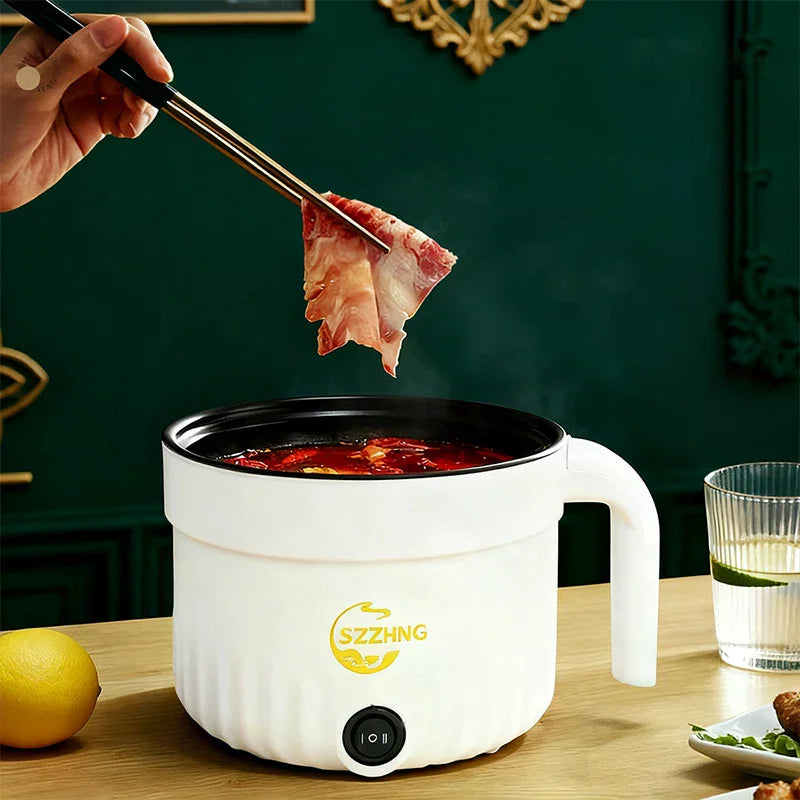 Mini Rice Cooker with Steamer 1.8L Non-Stick Electric Hot Pot