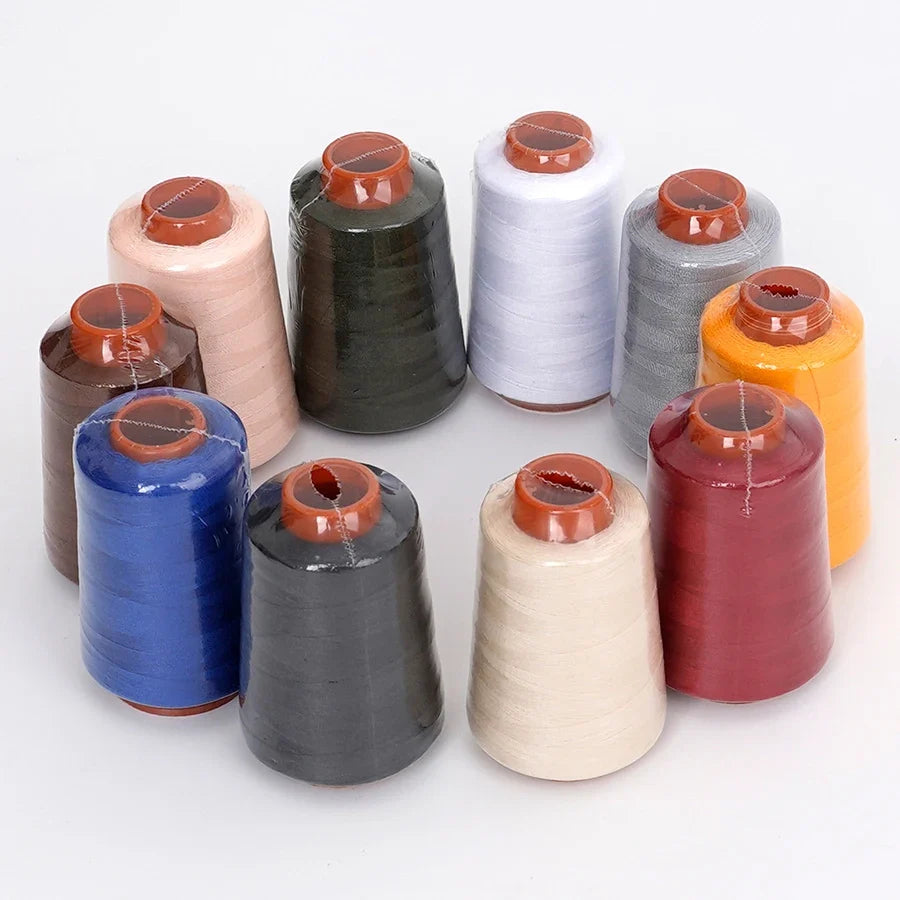 Polyester Sewing Thread Set – 10×800-Yard Cones + 10 Bobbins