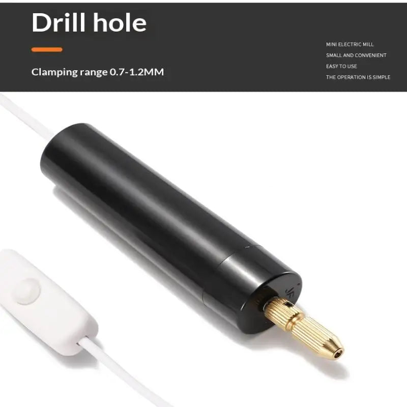 USB Mini Electric Drill Rotary Engraving Tool – DIY Craft Kit