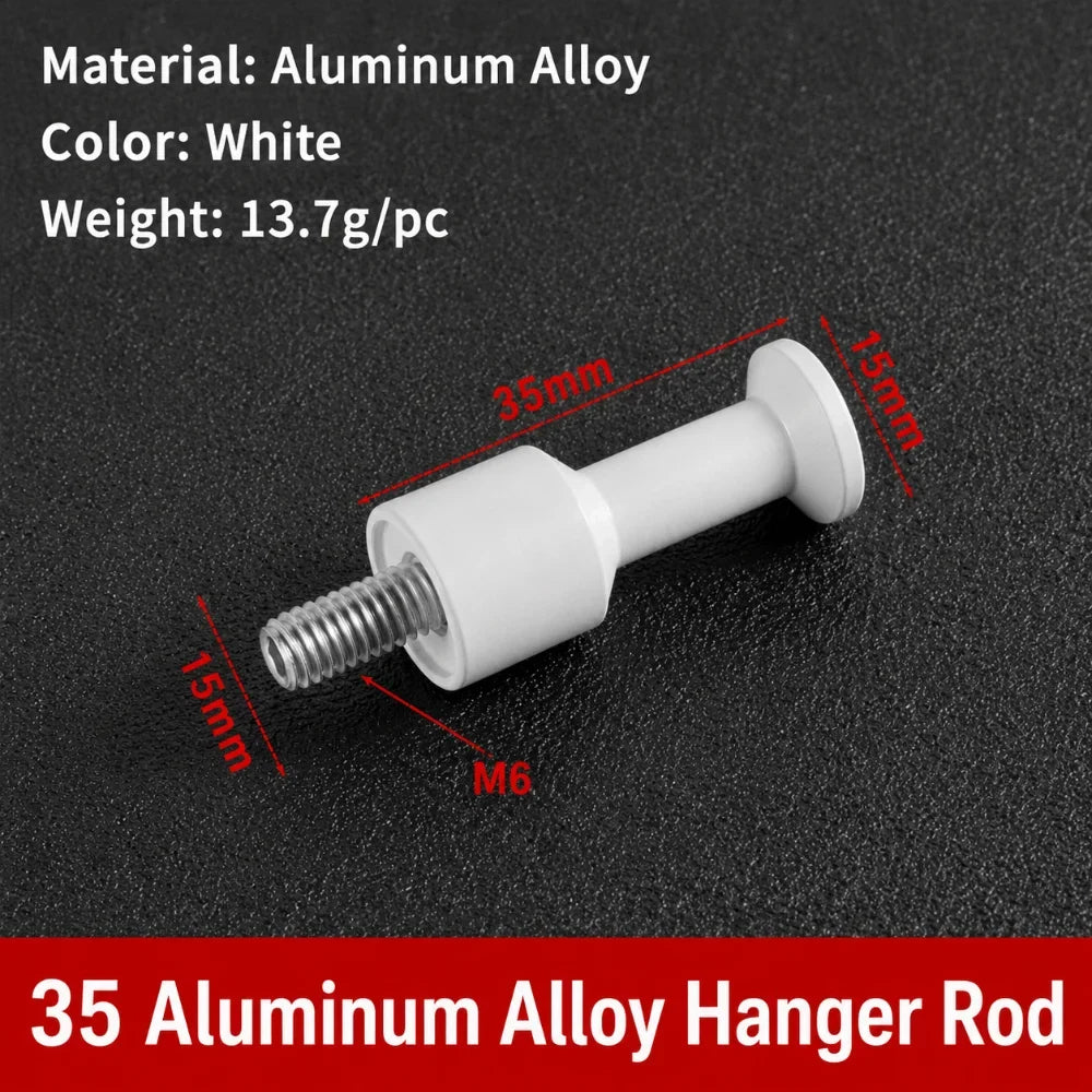 Metal Pegboard Hook Aluminum M6 Thread – Wall Storage Organizer