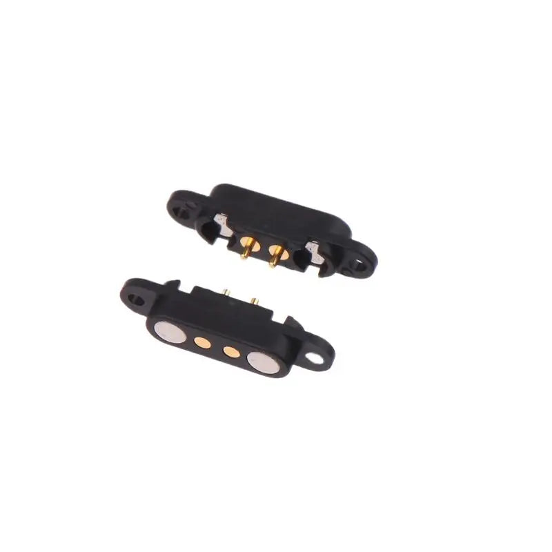 Waterproof 2-Pin Pogo Pin Connector 2.54mm 2A DC Power Pair