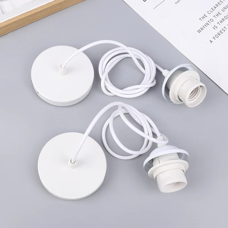 Retro E27 Pendant Lamp Holder Socket with Hanging Wire Cord