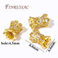 18K Gold Plated Zircon Spacer Beads – DIY Bracelet Jewelry Making