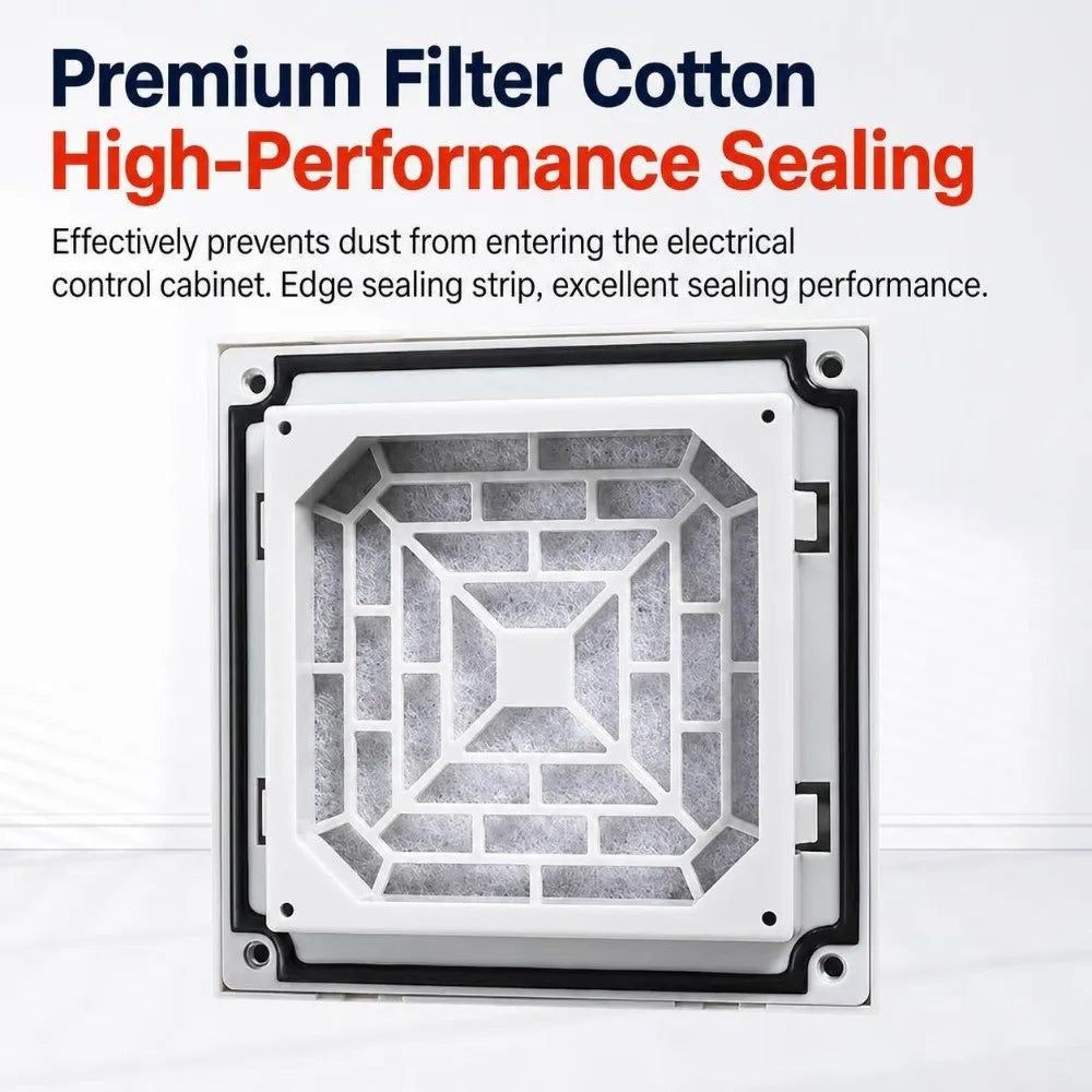 ABS Vent Grille Dustproof Waterproof Louver Fan Cover