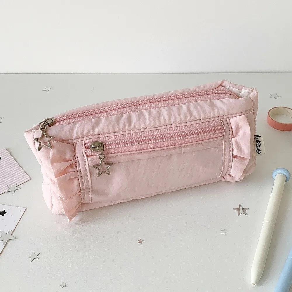 Transparent Window Pencil Case – Large Capacity Pen Bag