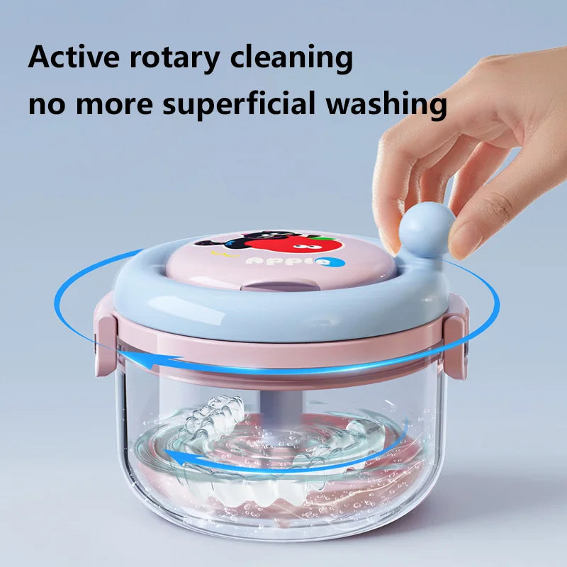 Portable 3-Layer Retainer & Braces Cleaning Storage Box