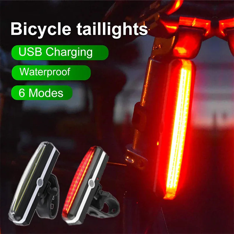 USB Rechargeable LED Bike Tail Light | MTB & Road Bicycle