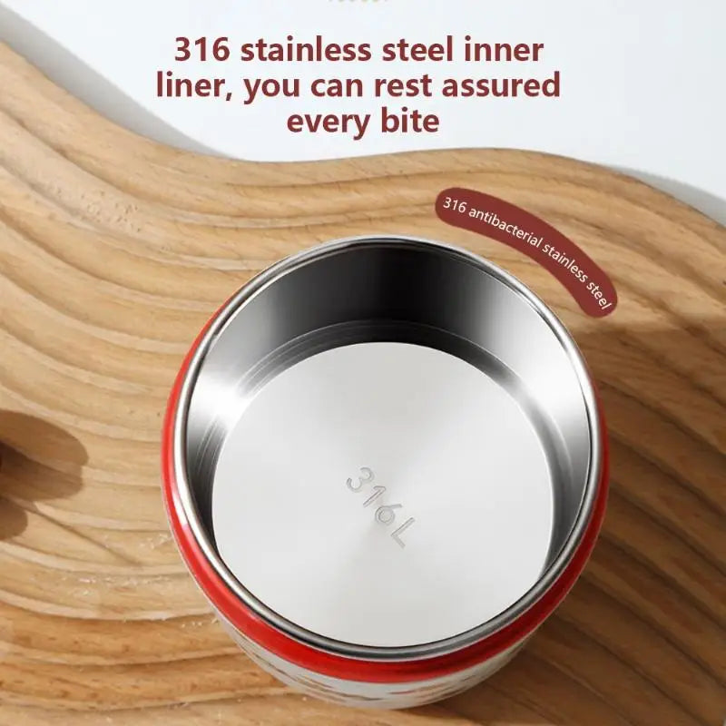 Insulated 304 Stainless Steel Lunch Box with Carry Bag