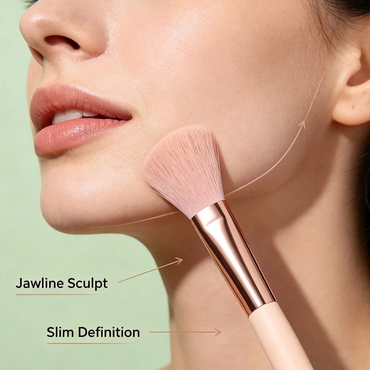 Angled Blush Contour Highlighter Brush – Soft Bristles | Nixie
