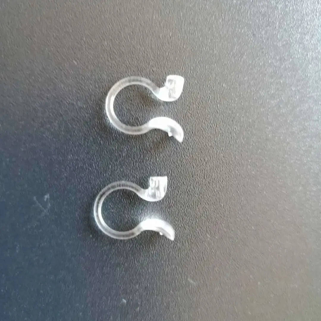 Clear U-Shaped Clip-On Earring Bases | 2 PCS DIY Jewelry Making