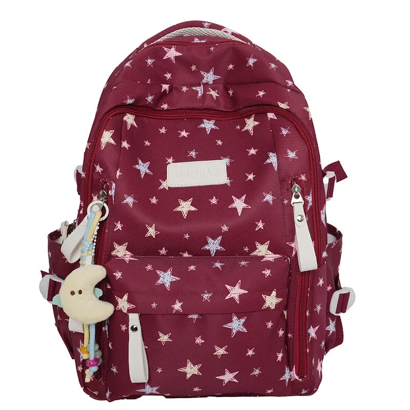Korean Star Backpack – Large Capacity Student School Bag