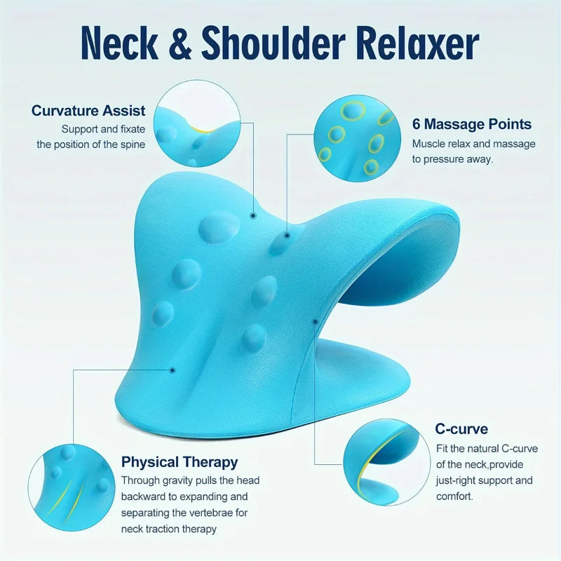 C-Shaped Neck Traction Pillow – Cervical Alignment Support