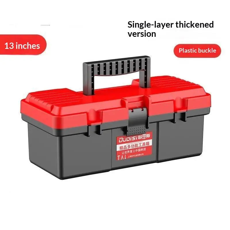 13-Inch Portable Tool Storage Box with Handle – ABS Plastic