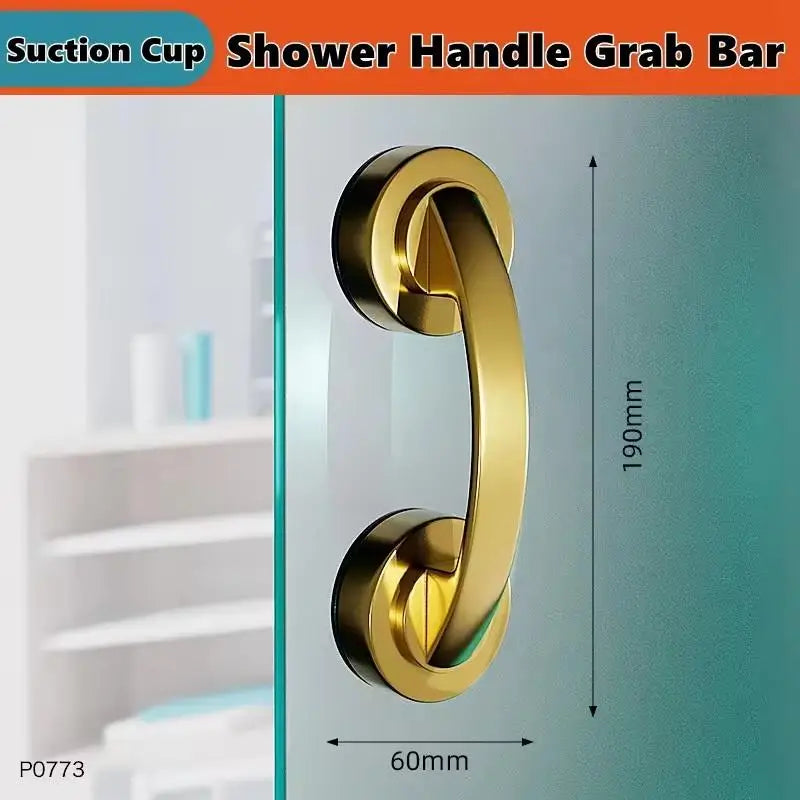 Suction Grab Bar – Non-Slip Shower Handle for Bathtub Safety