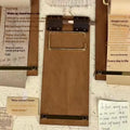 Vintage Kraft Paper Roll Clipboard Set – Refillable Writing Pad
