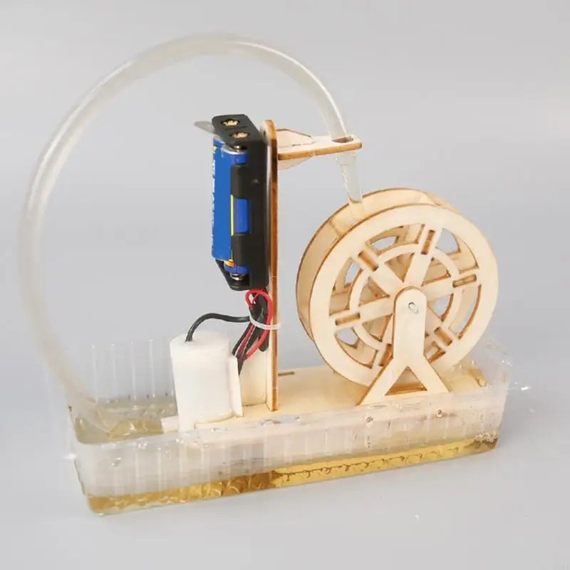 Wooden Water Wheel Model Kit – Kids Physics STEM Toy