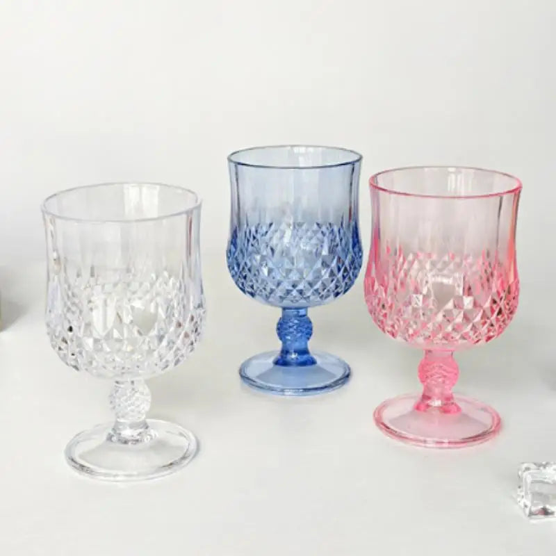 BPA-Free Shatterproof Plastic Stemmed Goblet | Reusable Wine Glass