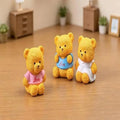 4pcs Cute Couple Bear Mini Figurines – Desktop DIY Décor