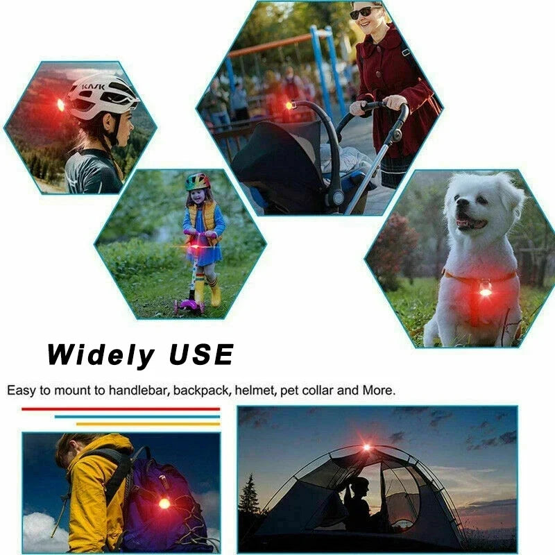 BUCKLOS Front & Rear Bike LED Light Set – USB Rechargeable