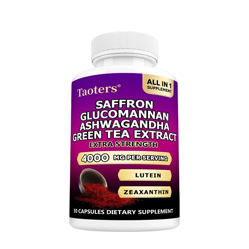 Saffron & Ashwagandha Supplement – Mood, Clarity & Cortisol