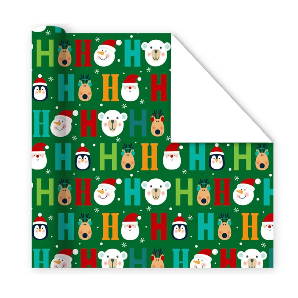 Vintage Christmas Gift Wrapping Paper – Santa & Tree DIY Craft