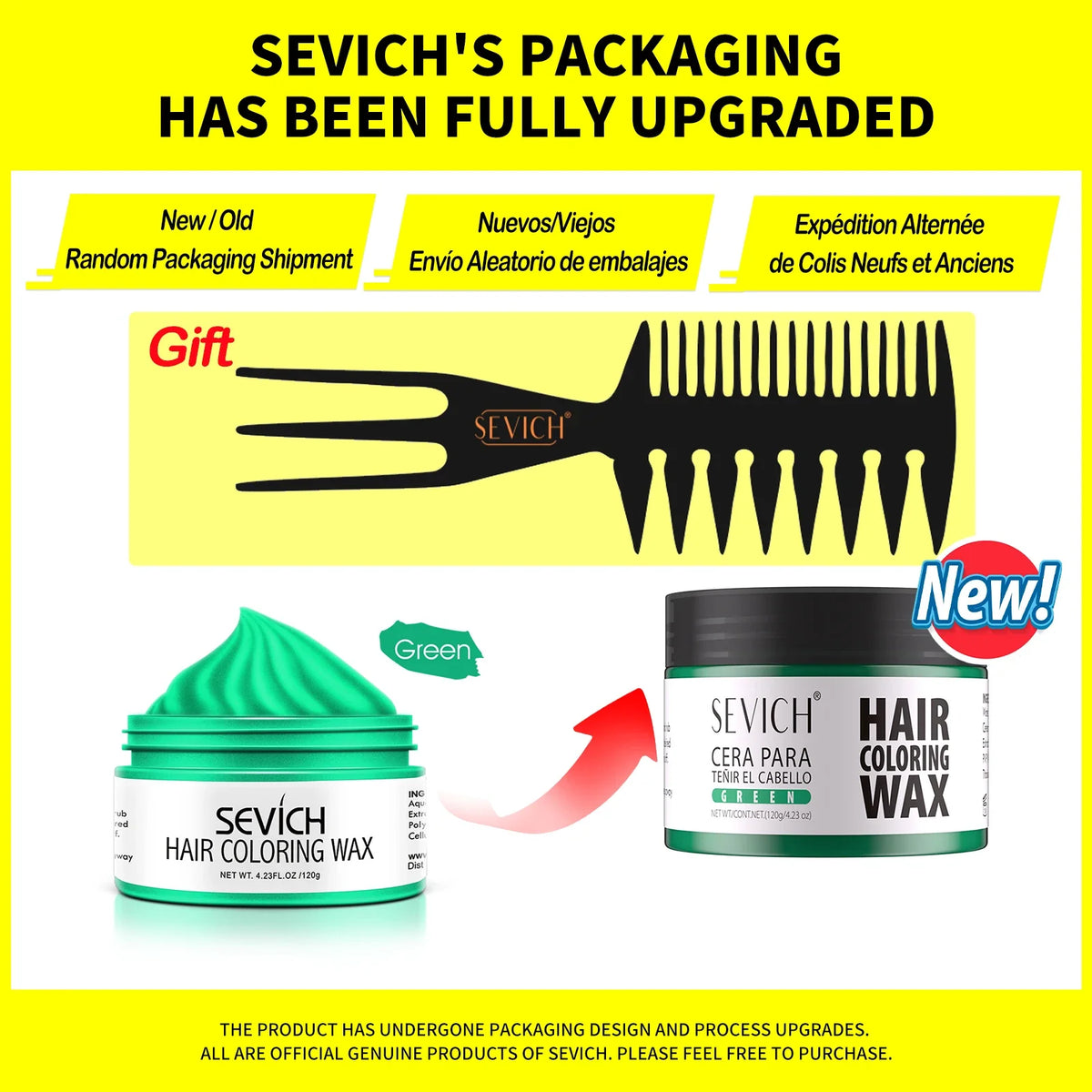SEVICH Temporary Hair Colour Wax – Hair, Beard & Brow Dye